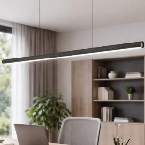 Dorica ideal lux lampadario per scrivania ufficio moderno nero led 35w 3000k