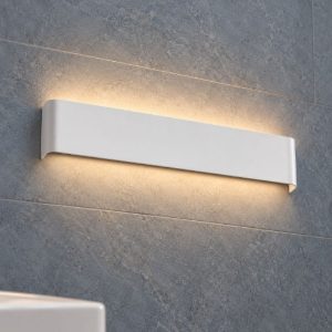 Ideal lux delta applique rettangolare 4 luci g9 41cm per soggiorno moderna bianca