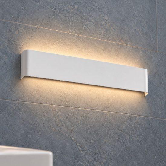 Ideal lux delta applique rettangolare 4 luci g9 41cm per soggiorno moderna bianca