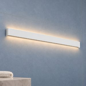 Ideal lux delta applique rettangolare 6 luci g9 83cm per soggiorno moderna bianca