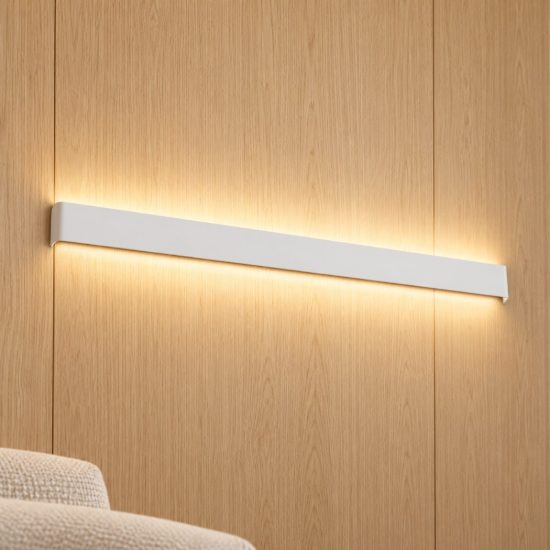 Ideal lux delta applique rettangolare 8 luci g9 110cm per soggiorno moderna bianca