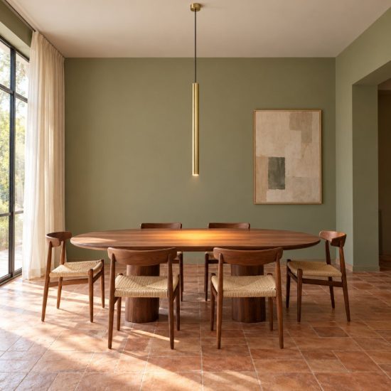 Ideal lux look lampada a sospensione cilindrica gu10 70cm ø4 per cucina ottone