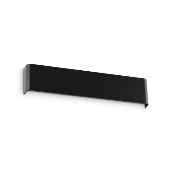 Ideal lux delta applique rettangolare 4 luci g9 41cm per soggiorno moderna nera