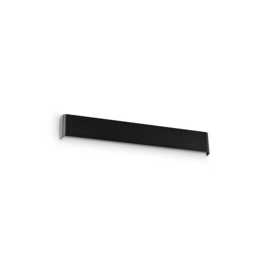 Ideal lux delta applique rettangolare 5 luci g9 61cm per soggiorno moderna nera