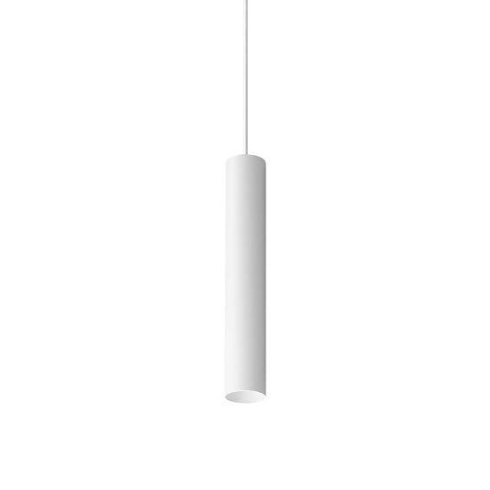 Ideal lux look lampada a sospensione cilindrica gu10 25cm ø4 per cucina bianca