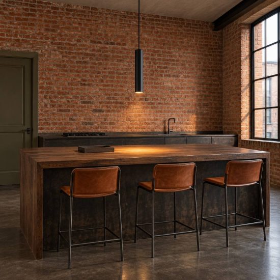 Ideal lux look lampada a sospensione cilindrica gu10 25cm ø4 per cucina nera