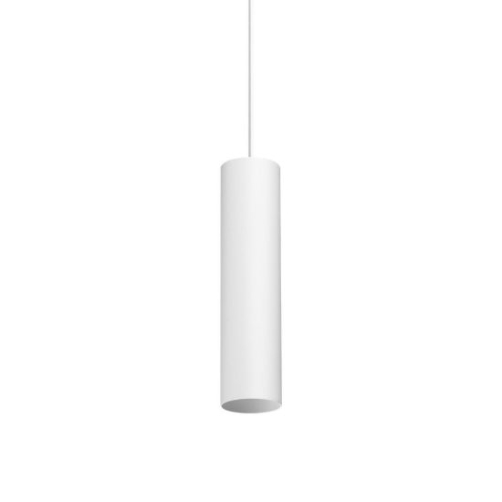 Ideal lux look lampada a sospensione cilindrica gu10 25cm ø6 per cucina bianca