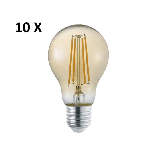 Lampadina led e27 7w 2700k dimmerabile confezione 10 pezzi