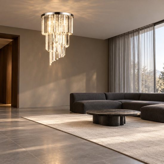 Ideal lux carlton lampadario 8 luci e14 40cm per salotto classico cromo con pendenti