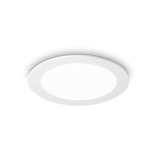Ideal lux groove faretto da incasso per cartongesso led 10w 3000k foro 10cm rotondo bianco