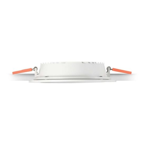 Ideal lux groove faretto da incasso per cartongesso led 10w 3000k foro 10cm rotondo bianco