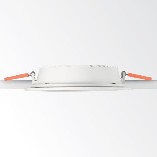 Ideal lux groove faretto da incasso per cartongesso led 20w 3000k foro 15cm rotondo bianco