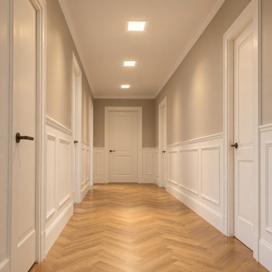 Ideal lux groove faretto da incasso per cartongesso led 20w 3000k foro 15x15cm quadrato bianco