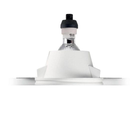 Ideal lux samba faretto da incasso per cartongesso gu10 foro 12,3x12,3cm rettangolare bianco