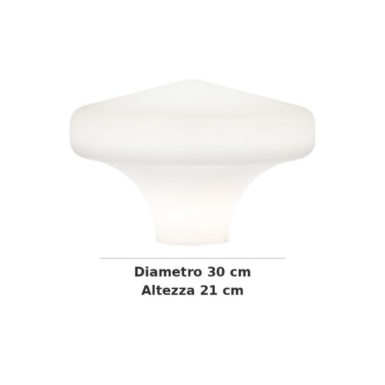 Ideal lux clio paralume in materiale plastico 30x21cm per lampade da esterno bianco