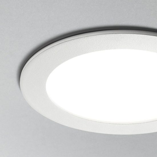 Ideal lux groove faretto da incasso per cartongesso led 10w 4000k foro 10cm rotondo bianco