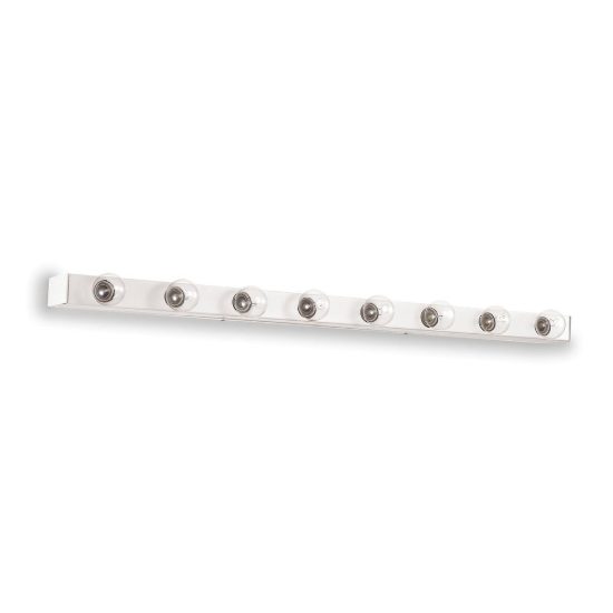 Ideal lux prive' applique lineare 8 luci e14 80,5cm per soggiorno moderna bianca
