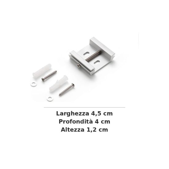 Ideal lux fluo kit di montaggio a soffitto per profilo acciaio