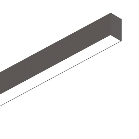 Ideal lux fluo plafoniera lineare led 36w 4000k 180,5cm per ufficio nera