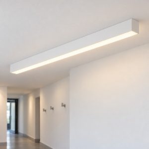 Ideal lux fluo lampadario a barra lineare led 54w 3000k 180,5cm per sala da pranzo bianco