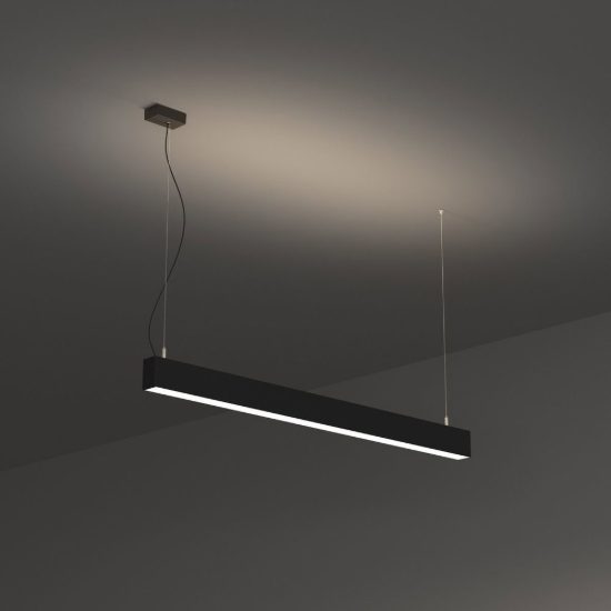 Ideal lux fluo lampadario a barra lineare led 40w 4000k 120,5cm per sala da pranzo bianco