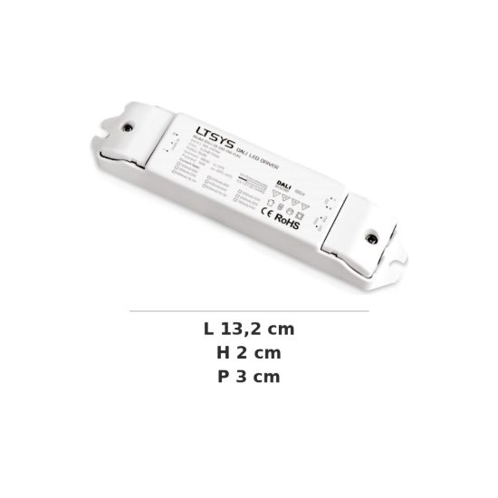 Ideal lux game alimentatore dimmerabile dali push 12w 250ma per faretti da incasso