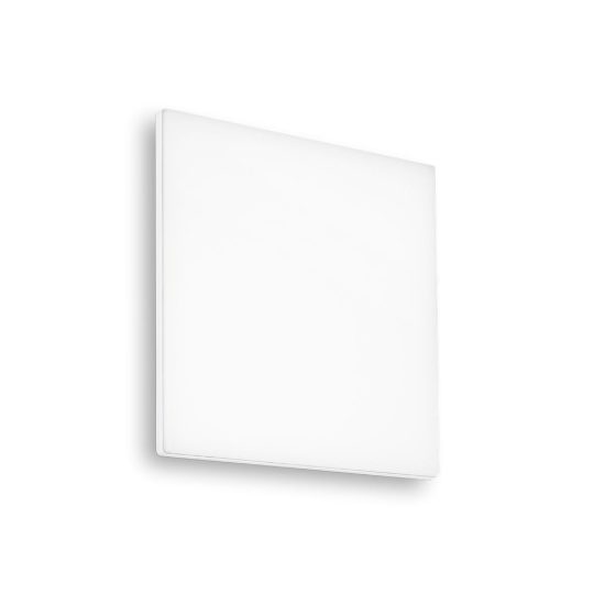 Ideal lux mib plafoniera da esterno quadrata led 18w 4000k 30cm moderna bianca ip65