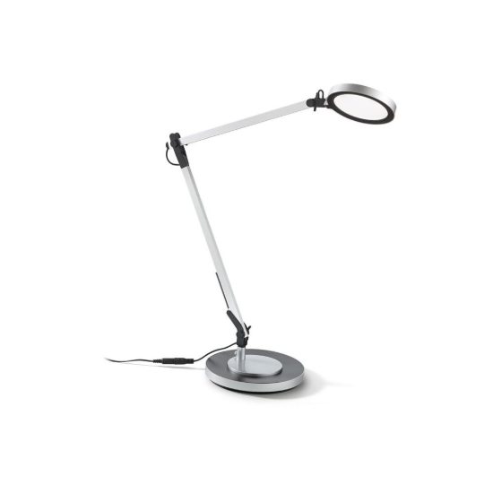 Ideal lux futura lampada da scrivania led 12,5w 4000k dimmerabile 65,5cm per ufficio alluminio