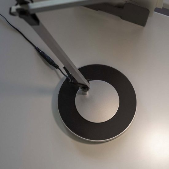 Ideal lux futura lampada da scrivania led 12,5w 4000k dimmerabile 65,5cm per ufficio alluminio