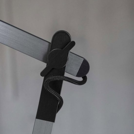Ideal lux futura lampada da scrivania led 12,5w 4000k dimmerabile 65,5cm per ufficio alluminio