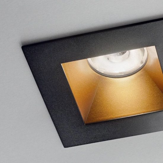 Ideal lux dynamic cornice quadrata per faretti da incasso bianca