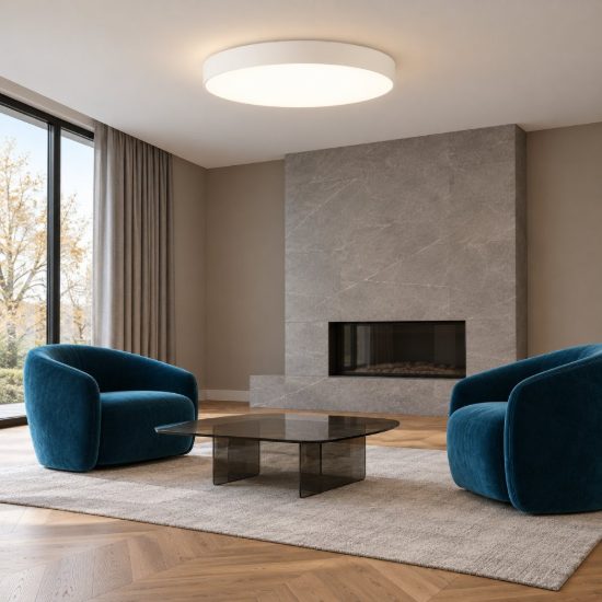 Ideal lux halo plafoniera led 46w 4000k 60cm per soggiorno moderna bianca