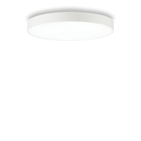 Ideal lux halo plafoniera led 46w 4000k 60cm per soggiorno moderna bianca
