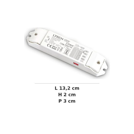 Ideal lux nova alimentatore dimmerabile dali push 12w 300ma per faretti da incasso