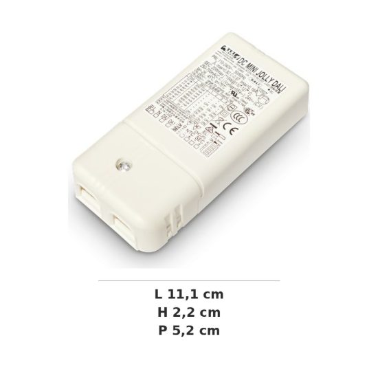 Ideal lux nova alimentatore dimmerabile 1-10v push 15w 300ma per faretti da incasso