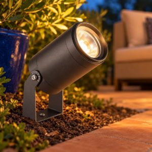 Ideal lux starlight faretto da esterno prato led 10w 4000k 7,5cm cilindrico moderno grigio