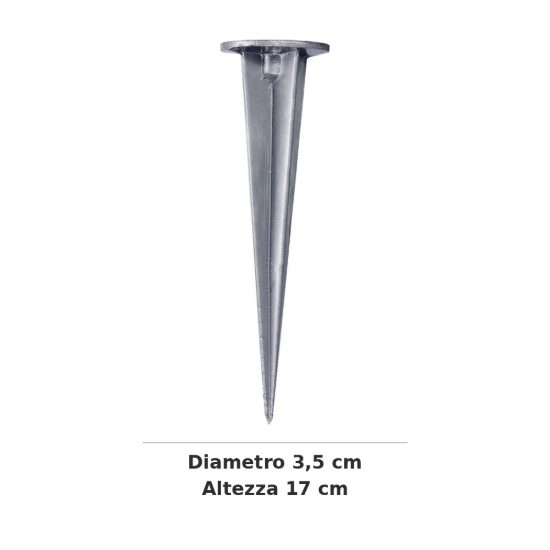 Ideal lux starlight picchetto da terreno per faretti da esterno grigio