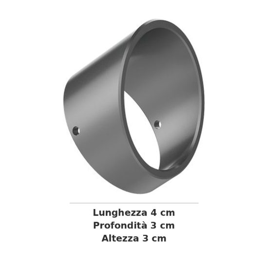 Ideal lux starlight schermo antiabbagliamento per faretto da esterno 5,5w grigio