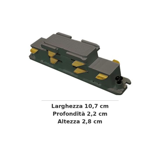 Ideal lux link giunto lineare per binario trifase dali/1-10v nero