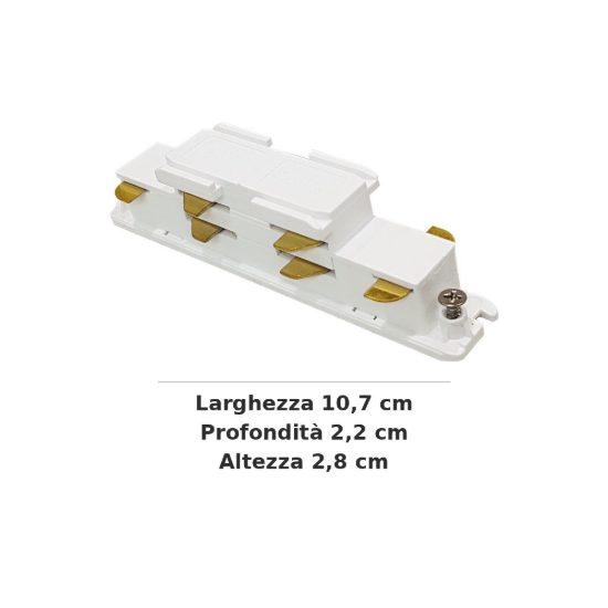 Ideal lux link giunto lineare per binario trifase dali/1-10v bianco
