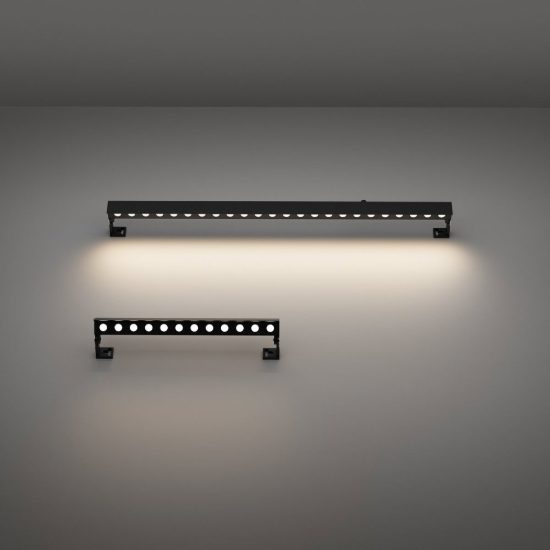 Ideal lux thor faretto da esterno prato led 20w 3000k 50cm lineare moderno antracite