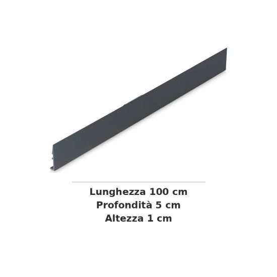 Ideal lux thor copertura 100cm per faretti lineari da esterno antracite