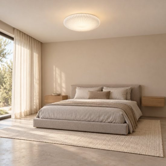 Ideal lux atrium plafoniera led 16w 3000k 35cm contemporanea bianca