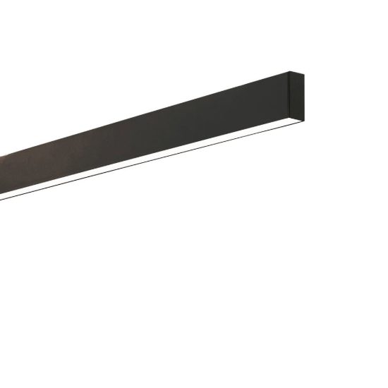 Ideal lux steel lampadario lineare biemissione fascio largo led 36w 4000k 107cm nero