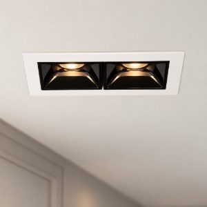 Ideal lux lika faretto da incasso per cartongesso led 6w 4000k foro 6,8x3,7cm rettangolare bianco