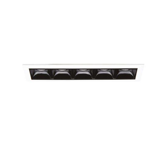 Ideal lux lika faretto da incasso per cartongesso led 12w 4000k foro 14x3,7cm lineare bianco