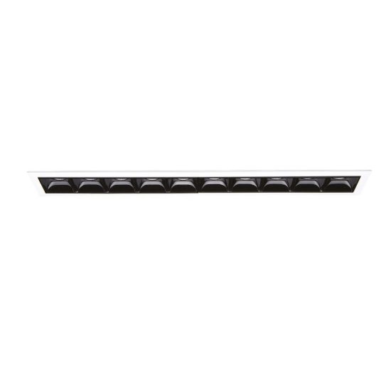 Ideal lux lika faretto da incasso per cartongesso led 20w 4000k foro 27,3x3,7cm lineare bianco