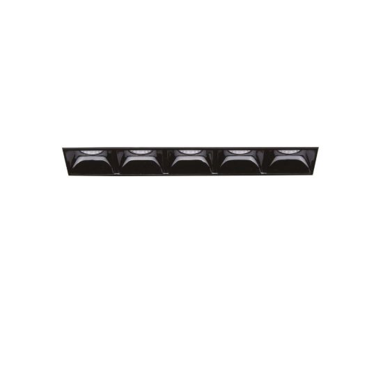 Ideal lux lika faretto da incasso per cartongesso led 12w 4000k foro 14,5x7cm rettangolare nero