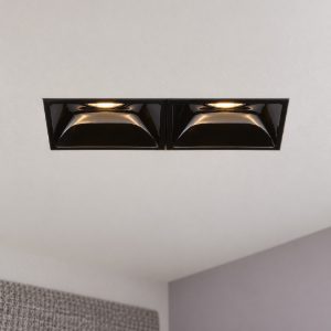 Ideal lux lika faretto da incasso per cartongesso led 20w 4000k foro 27,8x7cm lineare nero