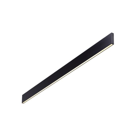 Ideal lux steel applique lineare biemissione led 32w 4000k 120cm moderna nera